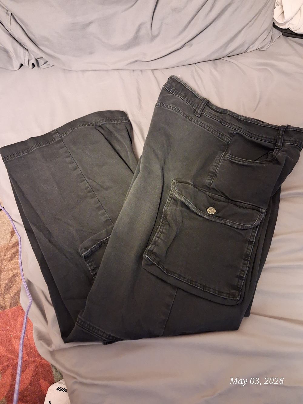 Garage Black Washed Jeans with Branded Button